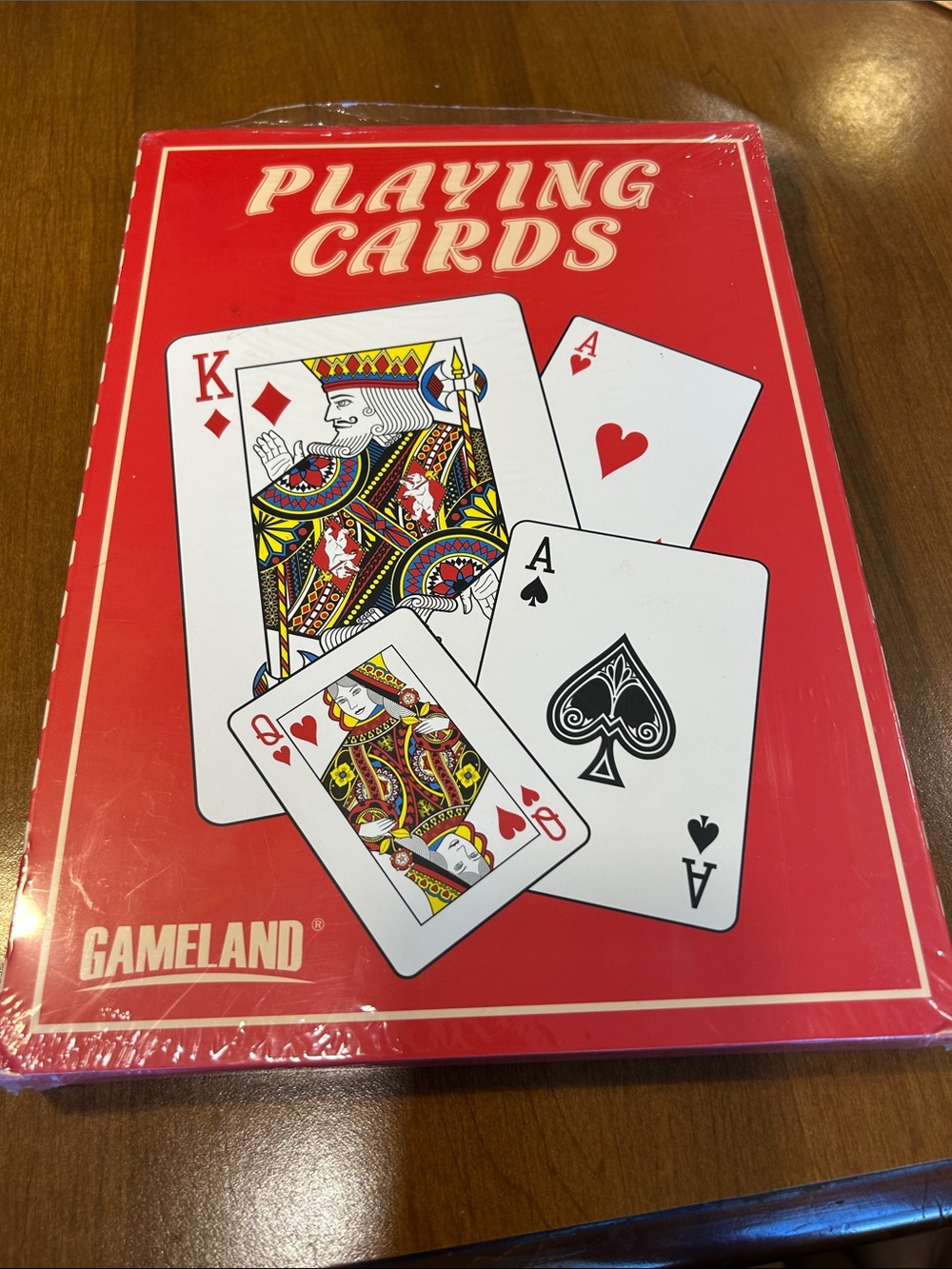 Gameland Red Jumbo Playing Cards - Classic Deck